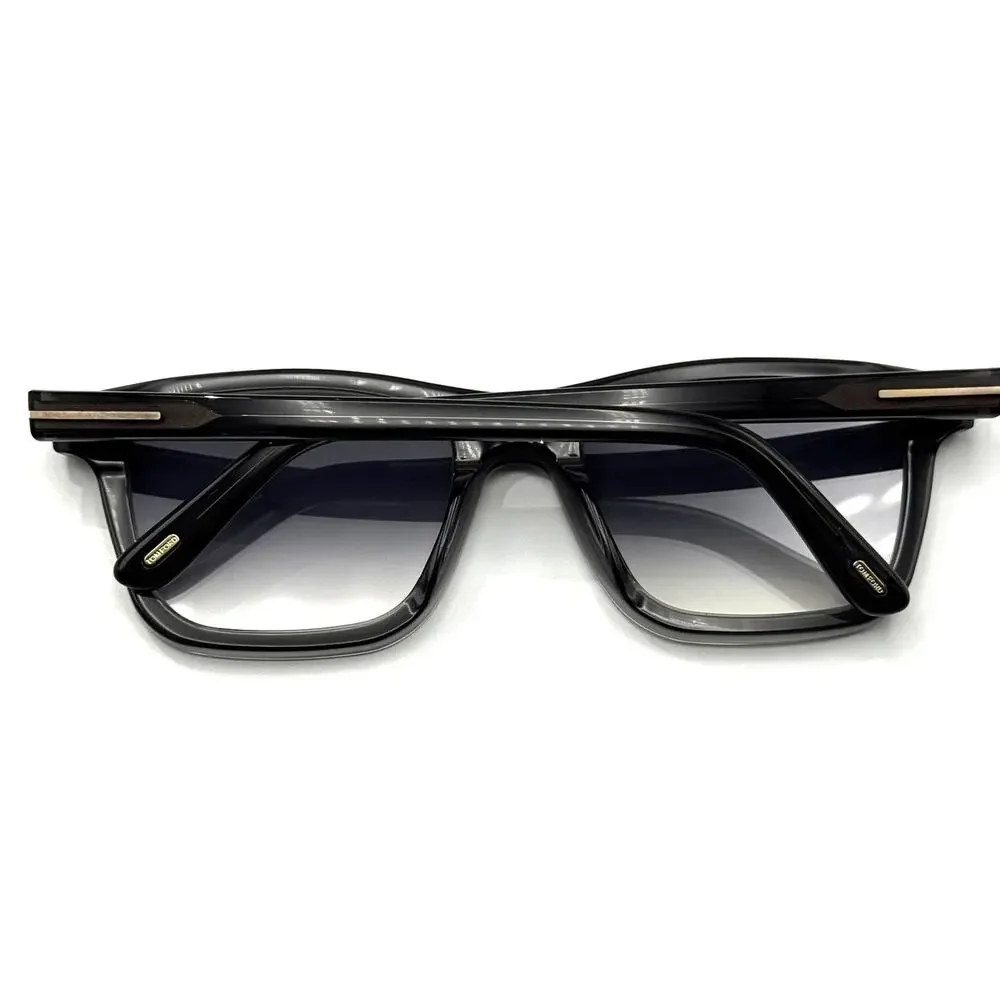 Tom Ford Sunglasses Barron TF1179 20B Gray Square Frame Gray Gradient Lens 54mm